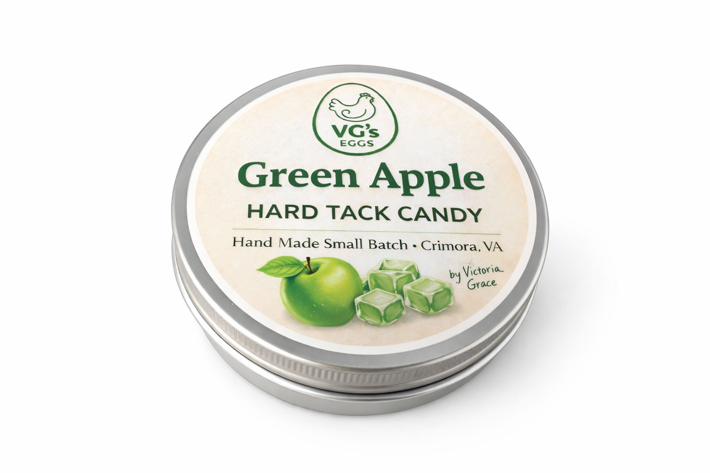 Green Apple Hard Tack Candy 3-Pack